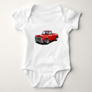 Body Para Bebê Caminhão 1970-72 do vermelho de Chevy C10