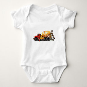 Body Para Bebê Caminhão de Cimento Fantástico #6