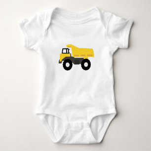 Body Para Bebê Caminhão de Construção