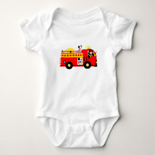 Body Para Bebê Caminhão de Fogo