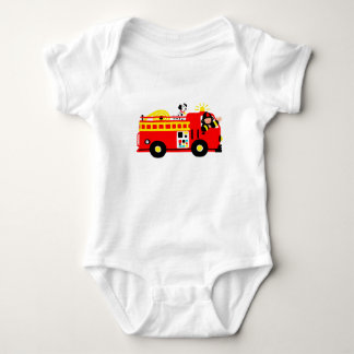 Body Para Bebê Caminhão de Fogo