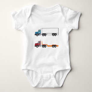 Body Para Bebê Caminhão semi e leito