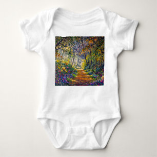 Body Para Bebê Caminho do Impressionismo: Aquarela da Floresta Su