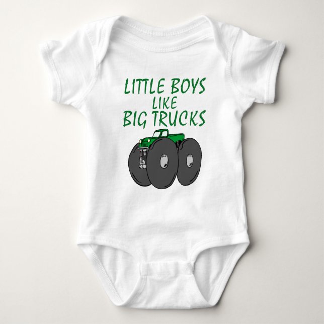Body Para Bebê Caminhões Grandes (Frente)