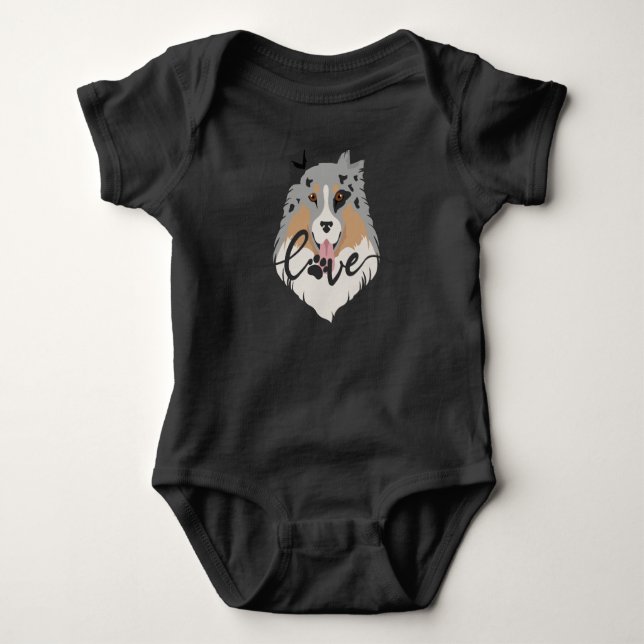 Body Para Bebê Camisa-Cachorro Fita-Cachorro (Frente)