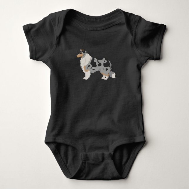 Body Para Bebê Camisa-Cachorro Fita-Cachorro (Frente)