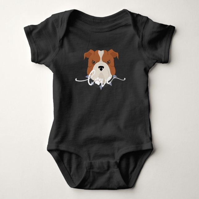 Body Para Bebê Camisa-Cachorro Fita-Cachorro (Frente)