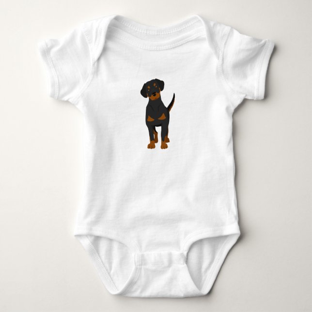 Body Para Bebê Camisa-Cachorro Fita-Cachorro (Frente)