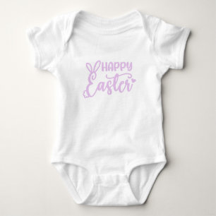 Body Para Bebê Camisa-felz pascoa - Páscoa-roupa-branca