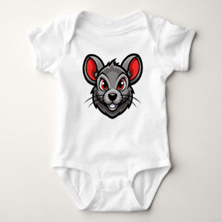 Body Para Bebê Camisa-T de Bebê, Rosto de Cartoon Bonito