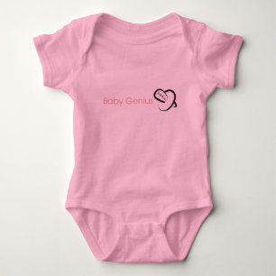 Body Para Bebê Camisa-T do Baby Genius (F) (mais estilos...)