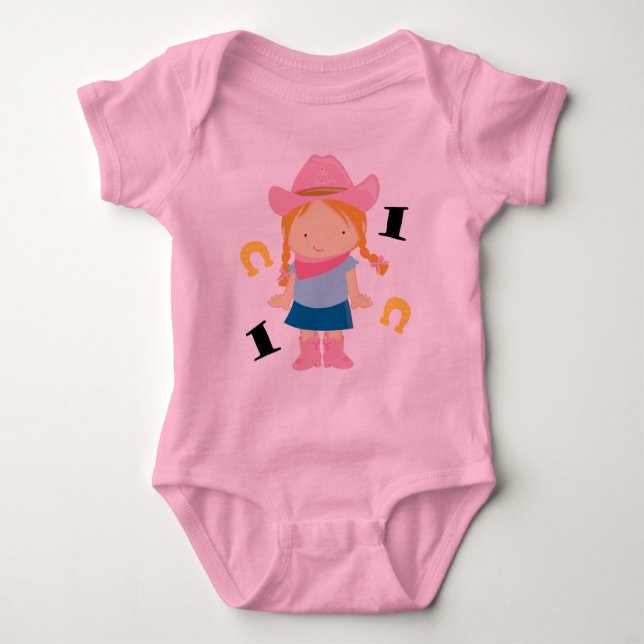Body Para Bebê Camiseta-branca primeiro aniversario-1 ano (Frente)