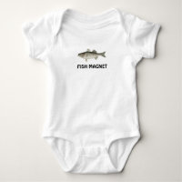 Camisola de bebê de Magnet de Peixe