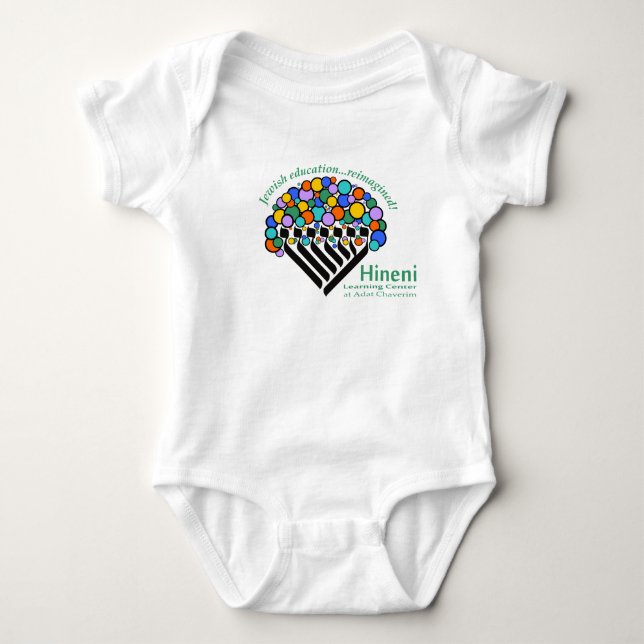 Body Para Bebê Camisola de Bebê do Hineni Learning Center - Branc (Frente)
