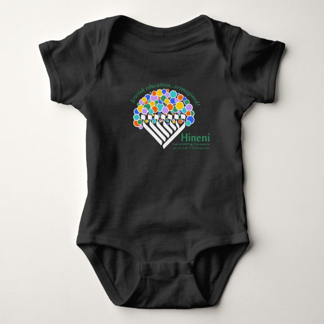 Body Para Bebê Camisola de Bebê Hineni Learning Center - Preto (Frente)