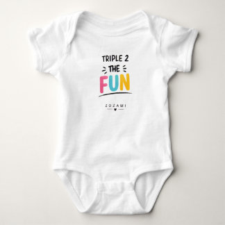 Body Para Bebê Camisola Triplo 2 O Bebê Divertido