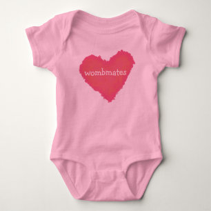 Body Para Bebê Camisolas do coração e T-shirts