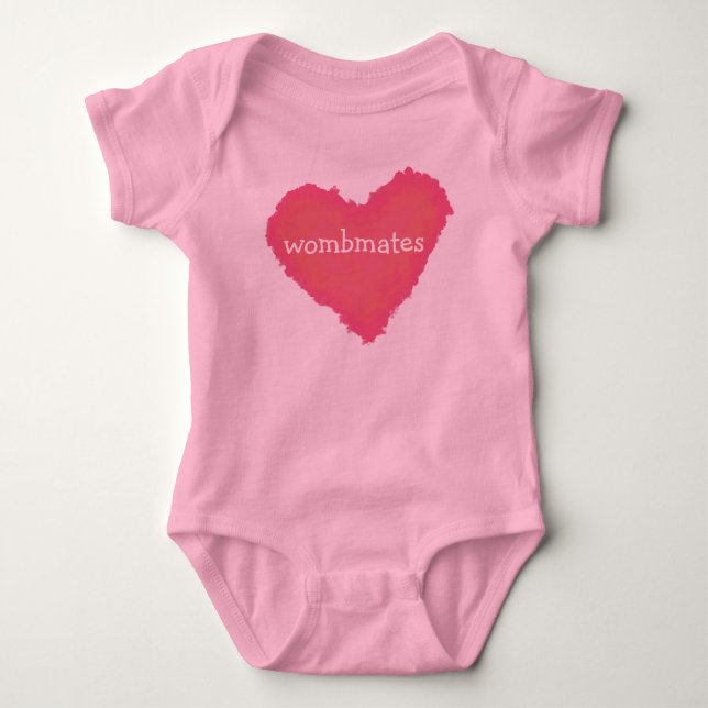 Body Para Bebê Camisolas do coração e T-shirts (Frente)