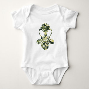 Body Para Bebê camo do verde da máscara de gás
