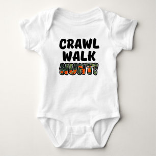Body Para Bebê Camo engraçado do bebê da caça da caminhada do