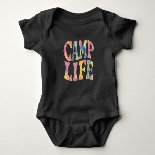 Body Para Bebê Camp Life Tie-Die Retro