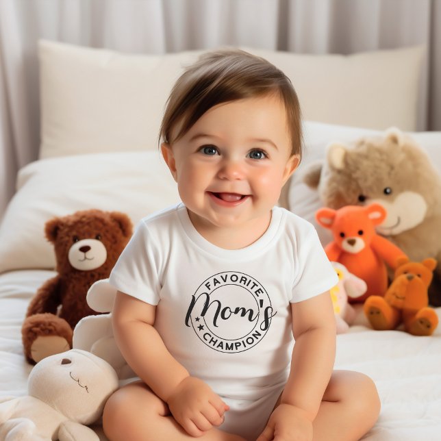 Body Para Bebê Campeão Favorito da mãe (Criador carregado)