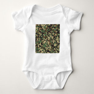Body Para Bebê Camuflagem de Woodland