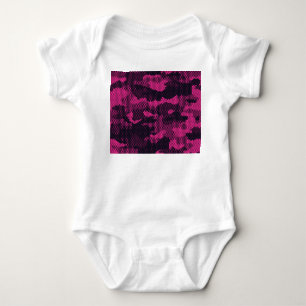 Body Para Bebê Camuflagem hexagonal, textura militar de fundo