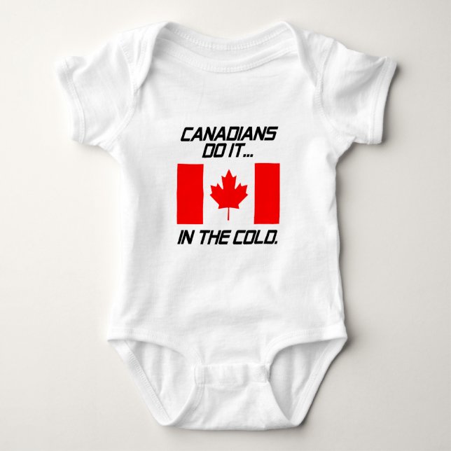 Body Para Bebê Canadenses Fazem Isso... No Frio. (Frente)