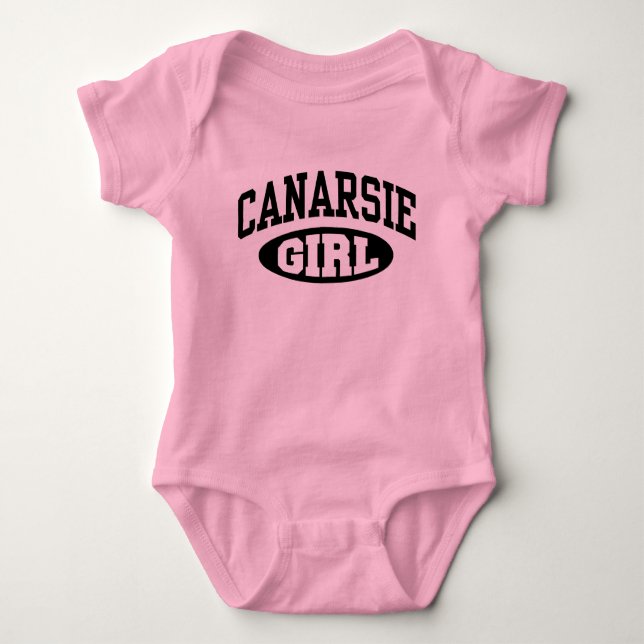 Body Para Bebê Canarsie Girl Baby T-Shirt (Frente)