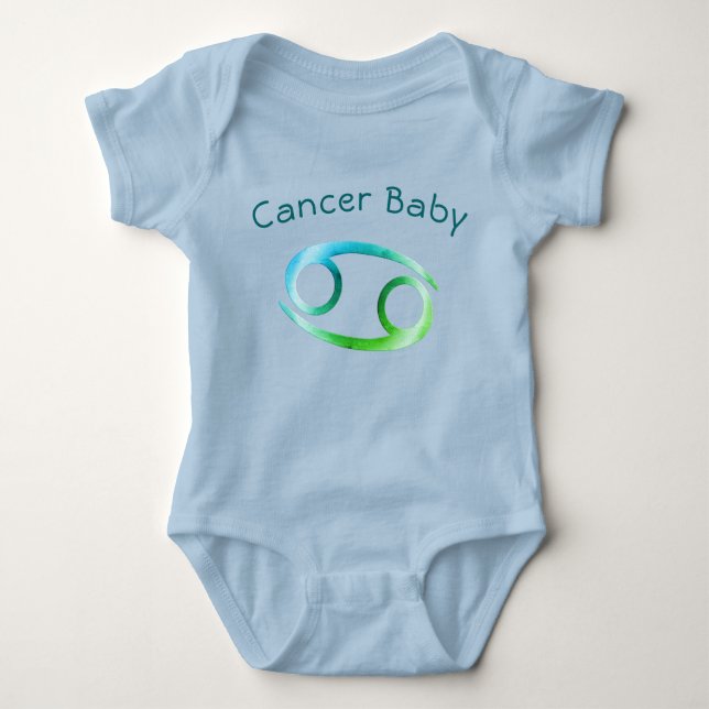 Body Para Bebê Cancer Baby Zodiac (Frente)
