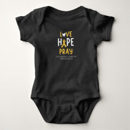 Body Para Bebê cancer de infância.love.hope.reze. Baby T-Shirt