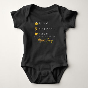 Body Para Bebê cancer de infância personalizado Fato de bebê Um p
