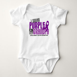 Body Para Bebê Câncer de pâncreas eu visto o roxo para meu vov