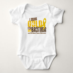 Body Para Bebê Cancer infantil, VISTO DOURADO PARA MEU IRMÃO 6.3