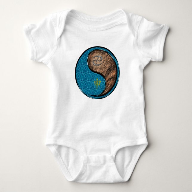 Body Para Bebê Câncer & Macaco de Terra (Frente)