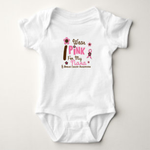 Body Para Bebê Cancro da mama eu visto o rosa para minha Nana 12
