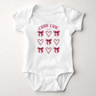 Body Para Bebê Candy Cane Christmas