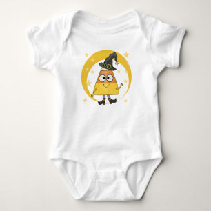 Body Para Bebê Candy Corn Witch Halloween