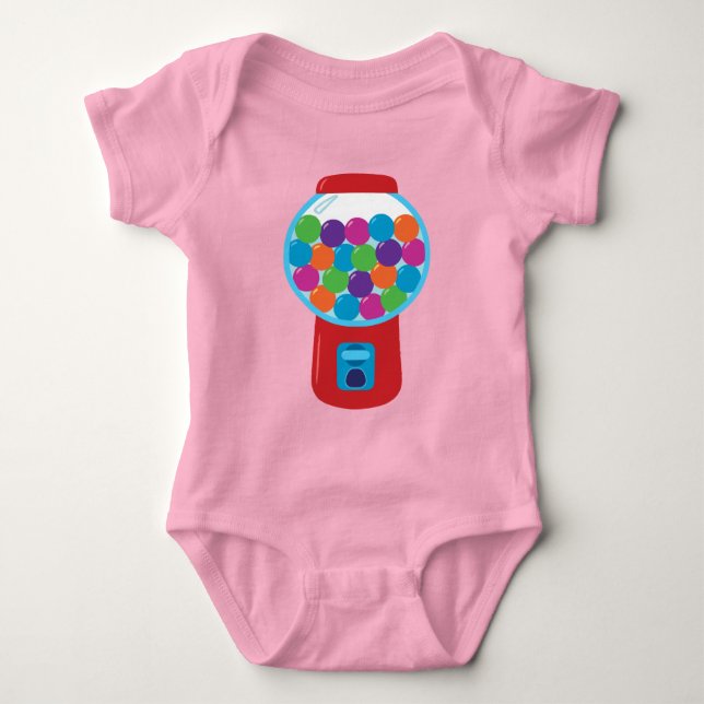 Body Para Bebê Candy Gumball Machine (Frente)