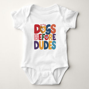 Body Para Bebê Caninos Antes de Dudes