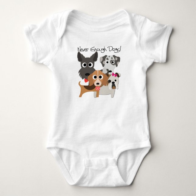 Body Para Bebê Caninos Nunca Suficientes (Frente)