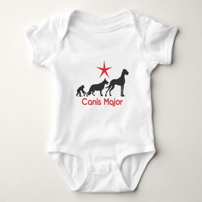 Body Para Bebê Canis Major Dogue Alemão (Frente)