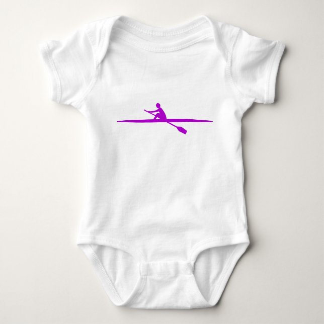Body Para Bebê Canoagem - Roxo (Frente)