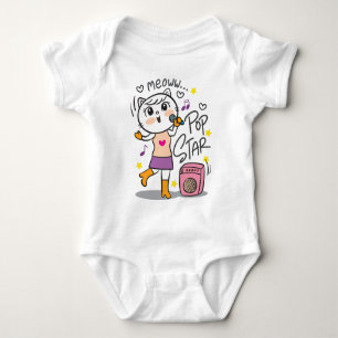 Body Para Bebê Cantor de gatos
