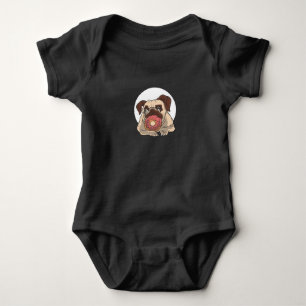 Body Para Bebê Cão com Rosquinha