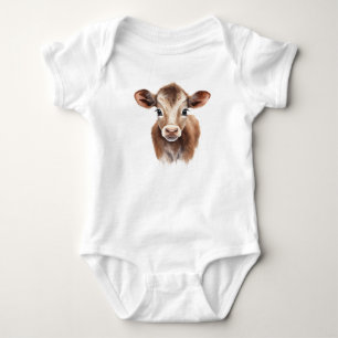 Body Para Bebê Cão-de-vaca castanho-gordinho