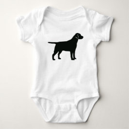 Body Para Bebê Cão Labrador Preto