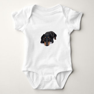 Body Para Bebê Cão pequeno do Dachshund