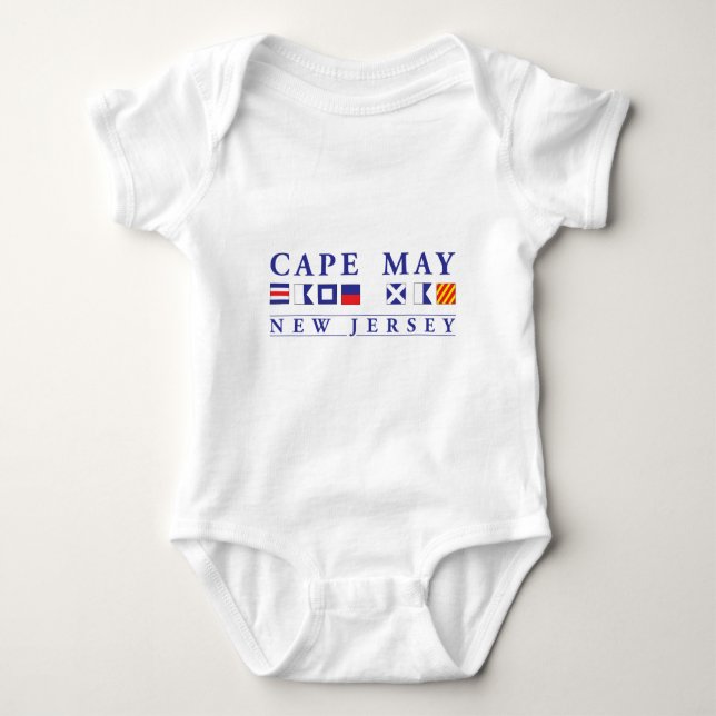 Body Para Bebê Cape May New-jersey (Frente)